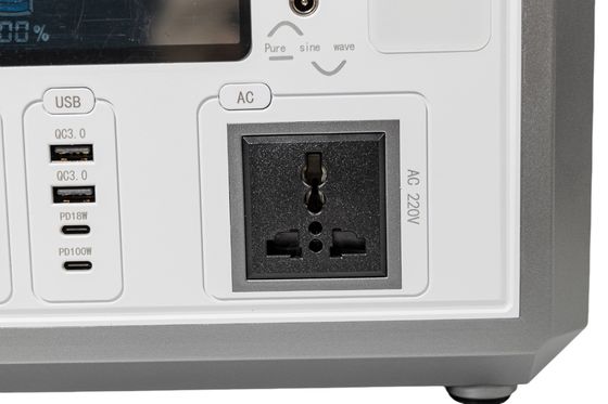 50HZ/60HZ AC Steckdose Flash Fisch Solargenerator Portable Energiespeicher mit Solarplattenladung für Bürogeräte