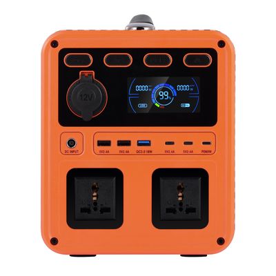 IP61 Hochausgangsleistung DC 13V 1200W Wechselstrom Schalter QC3.0 Portable Power Generator mit Zwei-Wege-Wechselrichter für Heim-Backup