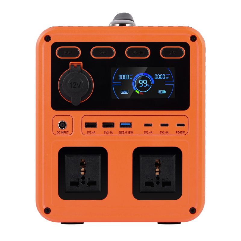 IP61 Hochausgangsleistung DC 13V 1200W Wechselstrom Schalter QC3.0 Portable Power Generator mit Zwei-Wege-Wechselrichter für Heim-Backup
